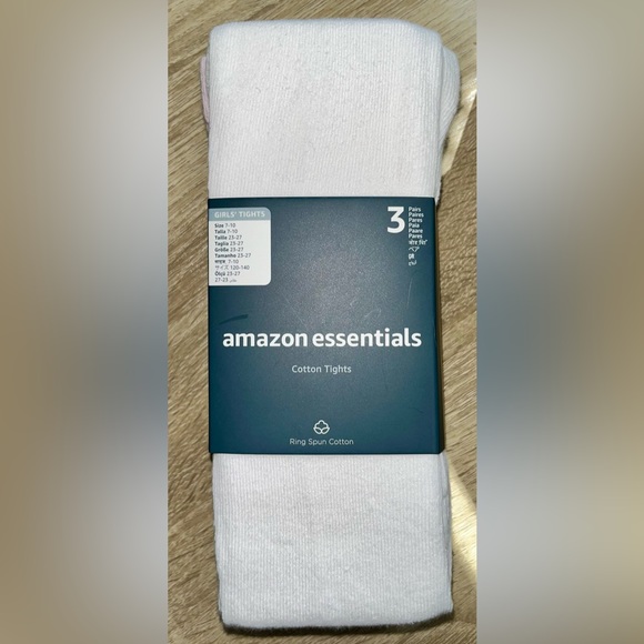 Amazon Essentials Girls Cotton Tights - Picture 1 of 3